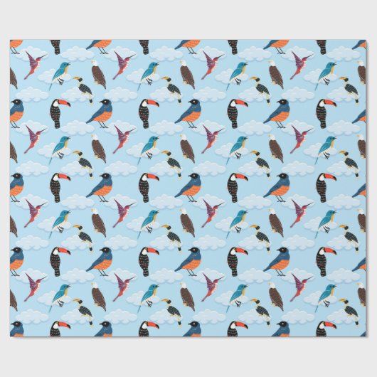 Vogelschutzpapier Geschenkpapier (Flach)