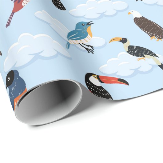 Vogelschutzpapier Geschenkpapier (Rolleneckpunkt)