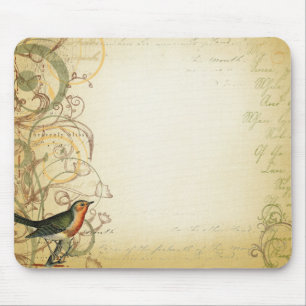 Vogelschwarm- und Schmetterlingswirbel-Fancy Mousepad