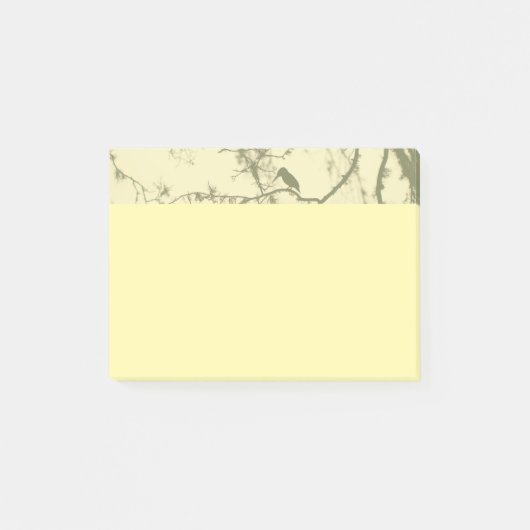 Vogelsilhouette Post-it Klebezettel (Vorderseite)