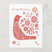 Vogelskandinavien Feiertagspostkarte (Vorderseite)