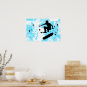 Vogelskateboard Poster (Küche)