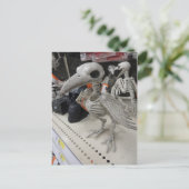 Vogelskelettdekoration Postkarte (Stehend Vorderseite)