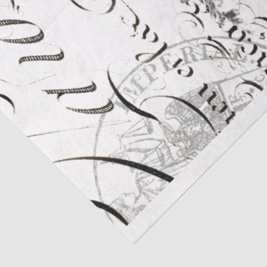 Vogelskript-Dekoupage Seidenpapier (Ausschnitt)