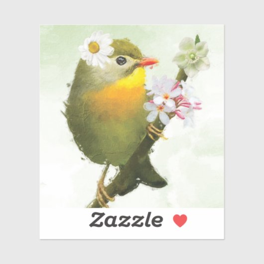 Vogelspielkarten Aufkleber (Blatt)