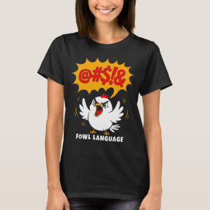 Vogelspräche Zeichentrickvogel T-Shirt