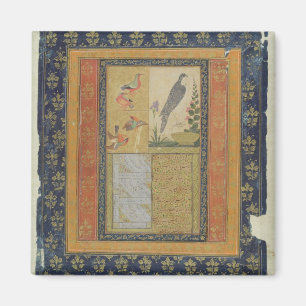 Vogelstudie und Kalligrafie, Golconda, Andhra Prad Magnet