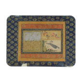 Vogelstudie und Kalligrafie, Golconda, Andhra Prad Magnet (Horizontal)