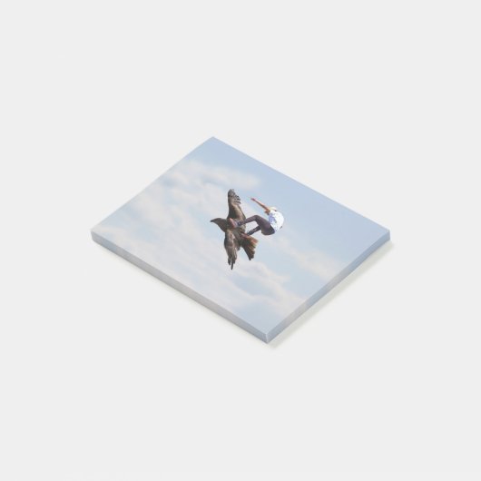 Vogelsurfen Post-it Klebezettel (angewinkelt)