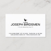 Vogelsymbol Visitenkarte (Rückseite)