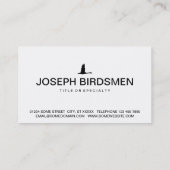 Vogelsymbol Visitenkarte (Rückseite)