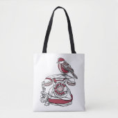 Vogeltasche mit Telefon-Tragetasche Tasche (Vorderseite)