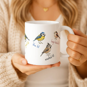 Vogeltasse – Gartenvögel Aquarell-Kaffeetasse Kaffeetasse
