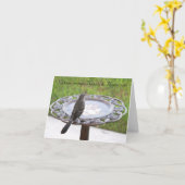 Vogeltrinkkarte Karte (Gelbe Blume)