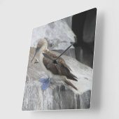 Vogeluhr Quadratische Wanduhr (Winkel)