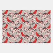 Vogelumhüllungspapier Flachblatt Set 3 Geschenkpapier Set (Vorderseite 2)