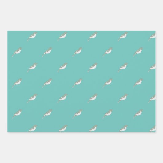 Vogelumhüllungspapier Geschenkpapier Set (Vorderseite 2)