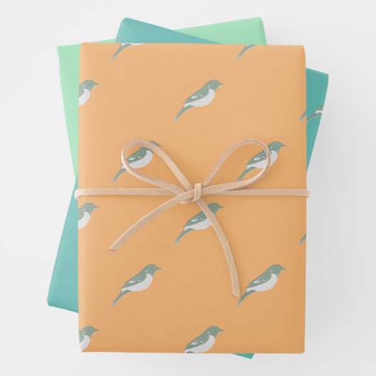 Vogelumhüllungspapier Geschenkpapier Set (Beispiel)