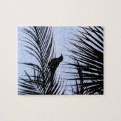 Vogelumriss einer Palme Puzzle (Horizontal)
