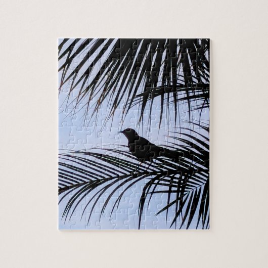Vogelumriss einer Palme Puzzle (Vertikal)