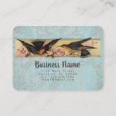 Vogelversammlungspapier, FARBEN & GRÖSSEN - Große Visitenkarte (Rückseite)