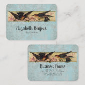 Vogelversammlungspapier, FARBEN & GRÖSSEN - Große Visitenkarte (Vorne/Hinten)