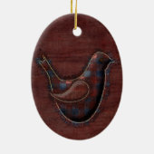 Vogelverzierung Keramikornament (Hinten)