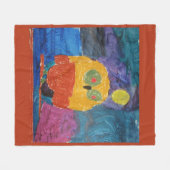 Vogelvogel "Kunst von Kindern" Fleecedecke (Vorderseite (Horizontal))