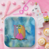 Vogelvogel "Kunst von Kindern" Pappteller (Party)