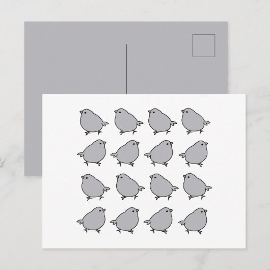 Vogelvögel Postkarte (Vorne/Hinten)
