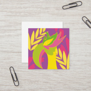 Vogelvogel Quadratische Visitenkarte