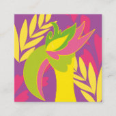 Vogelvogel Quadratische Visitenkarte (Vorderseite)