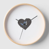 Vogelwall Uhr (Vorderseite)