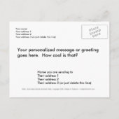 Vogelwechsel bei benutzerdefinierten Adresskarten Ankündigungspostkarte (Rückseite)
