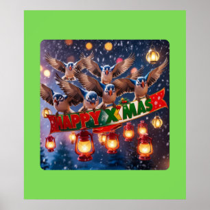 Vogelweihnachtsfest Poster