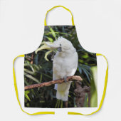 Vogelwellen von Funny Sulfur-Cakatoo-Papagei Schürze (Vorderseite)