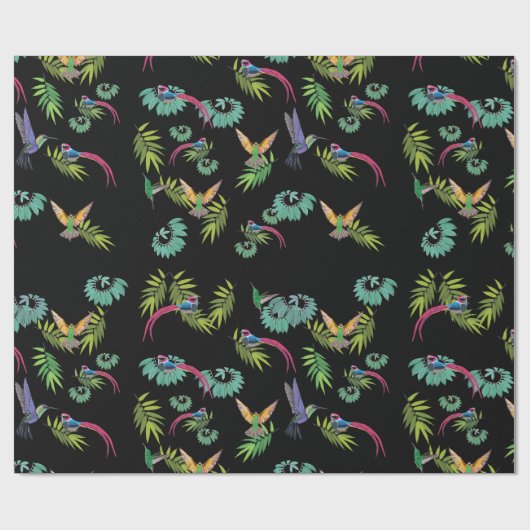 Vogelwelt Himmel Geschenkpapier (Flach)