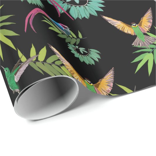 Vogelwelt Himmel Geschenkpapier (Rolleneckpunkt)