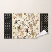 Vogelwelt in Elfenbein Badhandtuch Set (Handtuch)