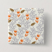 Vogelwelt-Pflanze Button (Vorderseite)