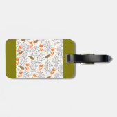 Vogelwelt-Pflanze Gepäckanhänger (Rückseite horizontal)