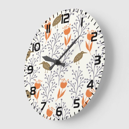 Vogelwelt-Pflanze Große Wanduhr (Winkel)