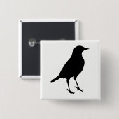 Vogelwelt-Silhouette Button (Vorne & Hinten)