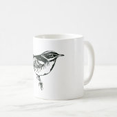 Vogelwelt-Silhouette Kaffeetasse (VorderseiteRechts)