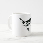 Vogelwelt-Silhouette Kaffeetasse (Vorderseite Links)