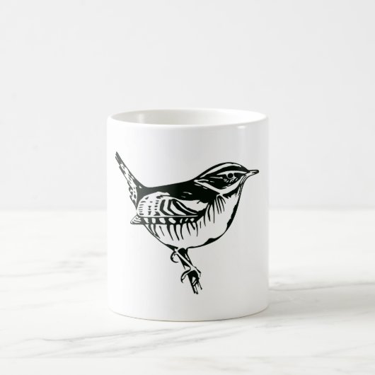 Vogelwelt-Silhouette Kaffeetasse (Mittel)