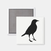 Vogelwelt-Silhouette Magnet (Vorderseite/Rückseite)