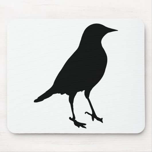 Vogelwelt-Silhouette Mousepad (Vorne)