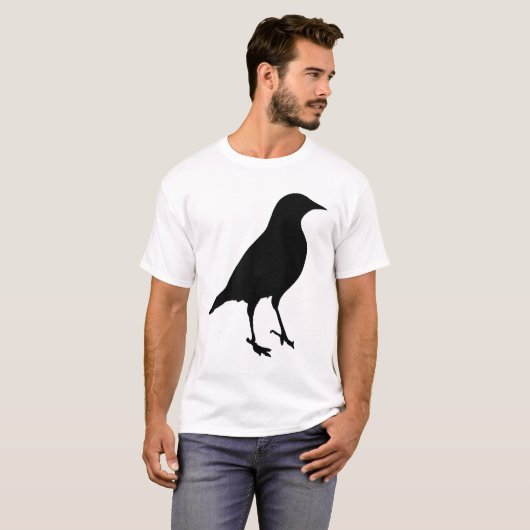 Vogelwelt-Silhouette T-Shirt (Vorne ganz)