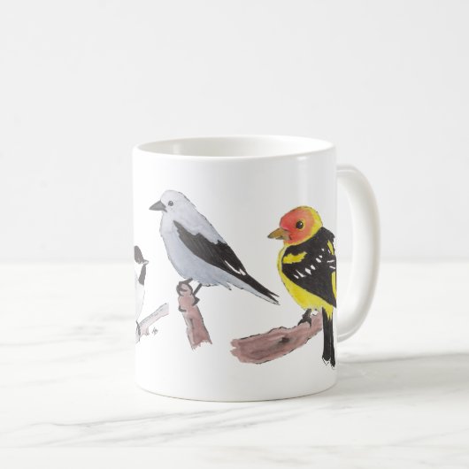 Vogelwelt-Tasse Kaffeetasse (VorderseiteRechts)